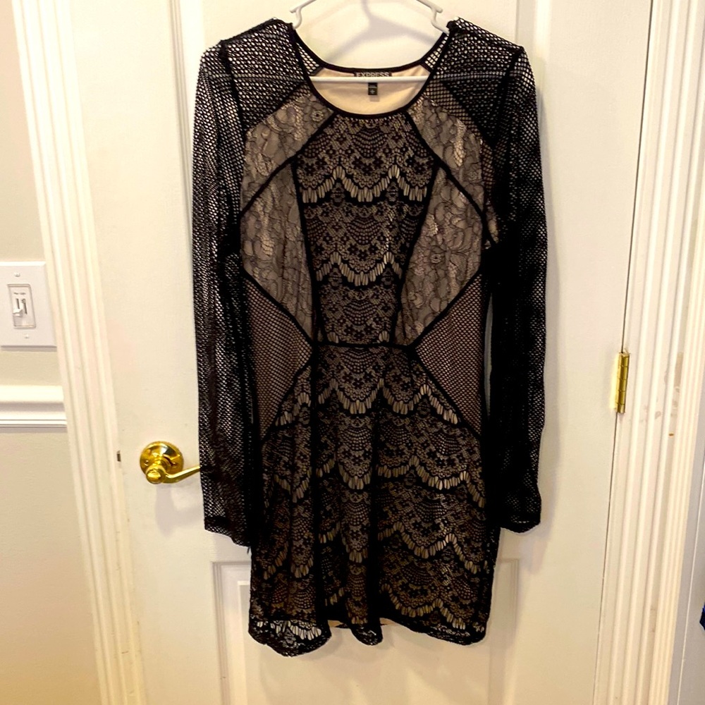 Express lace tight dress